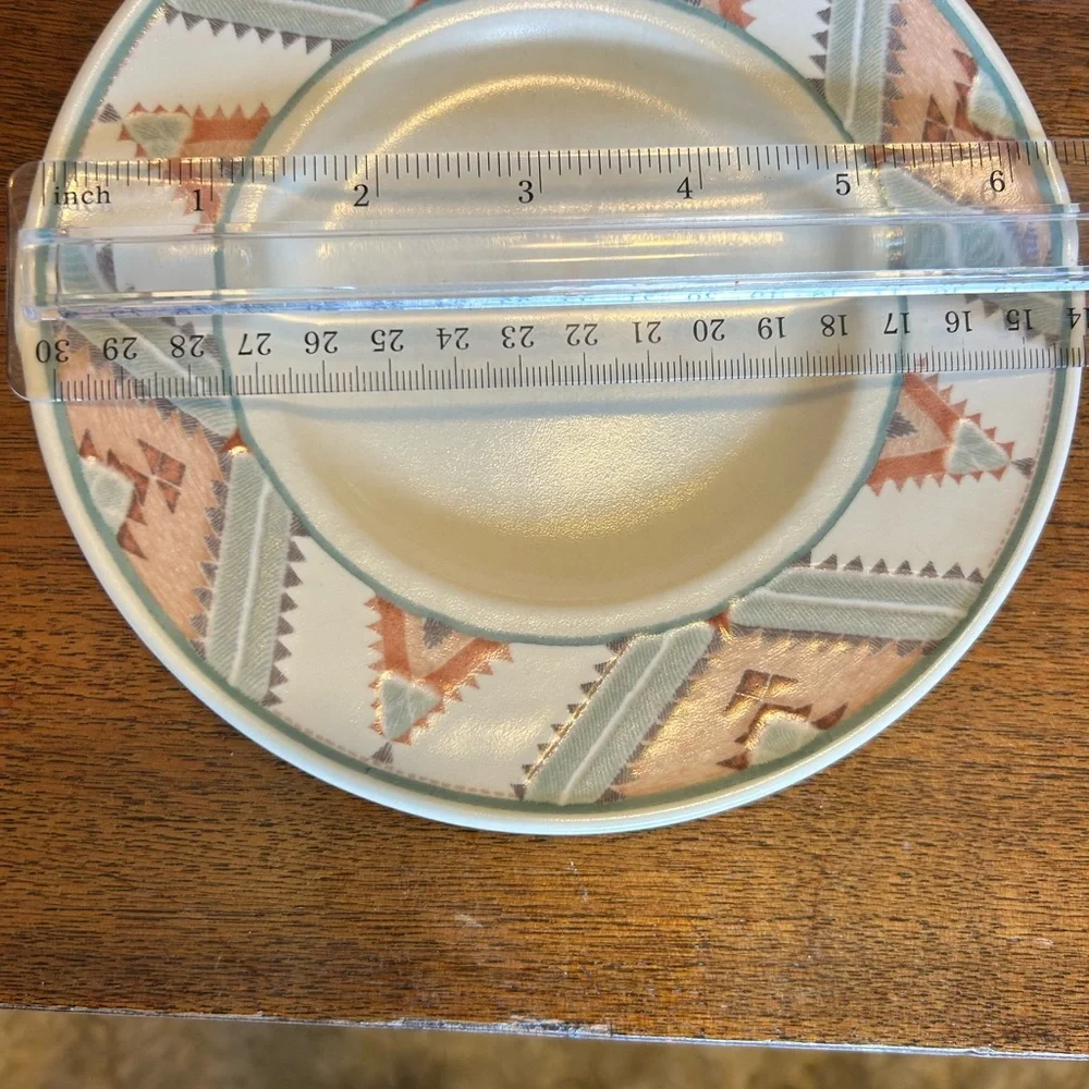 Mikasa Intaglio CAC24 Santa Fe Aztec Cowgirl Coffee Cup Saucer - Set of 3
